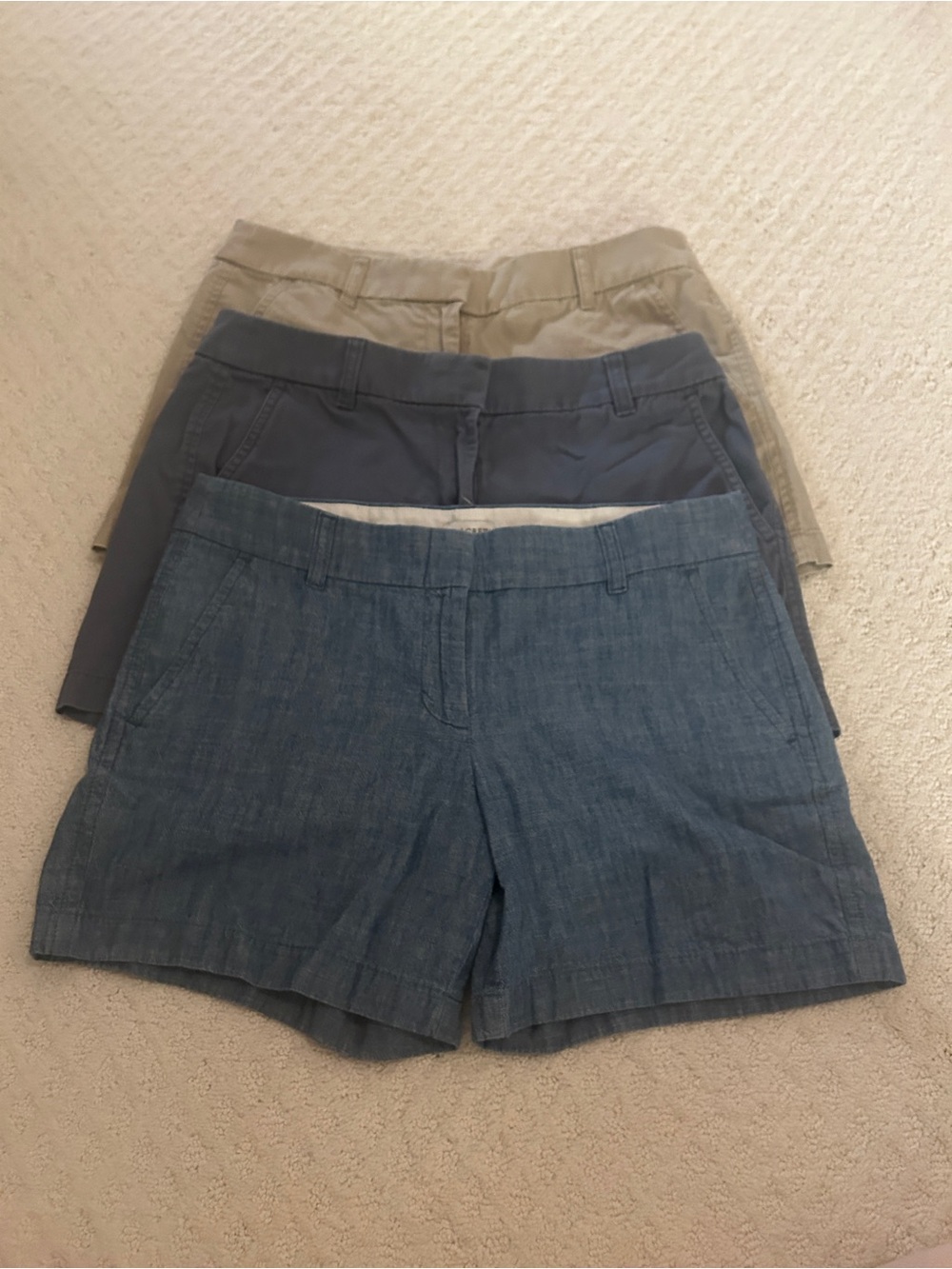 J. Crew Trio of Casual Summer Shorts
